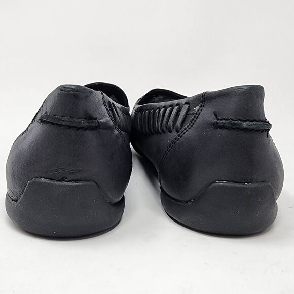 Bella Vita Woven Flat Shoes Women 7M Mila Navy Blue Leather Huarache Rubber Sole - Picture 5 of 10